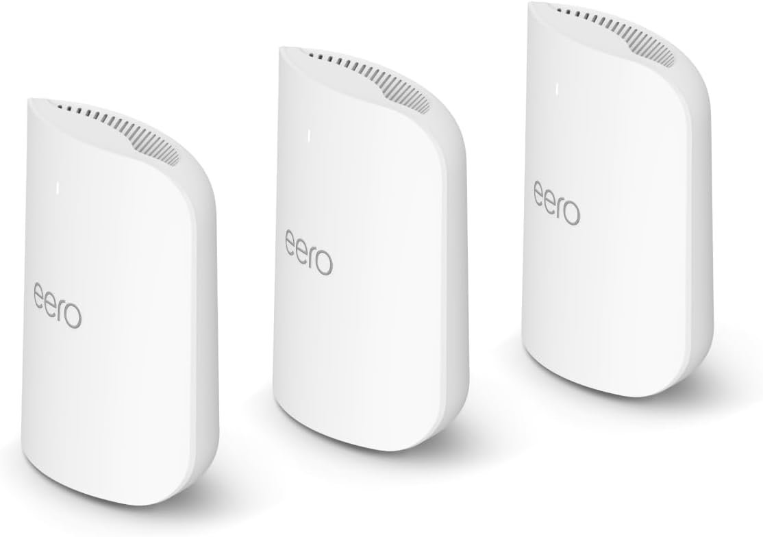 eero Pro 7 Tri-Band Mesh Wi-Fi 7 Router System, 3-Pack