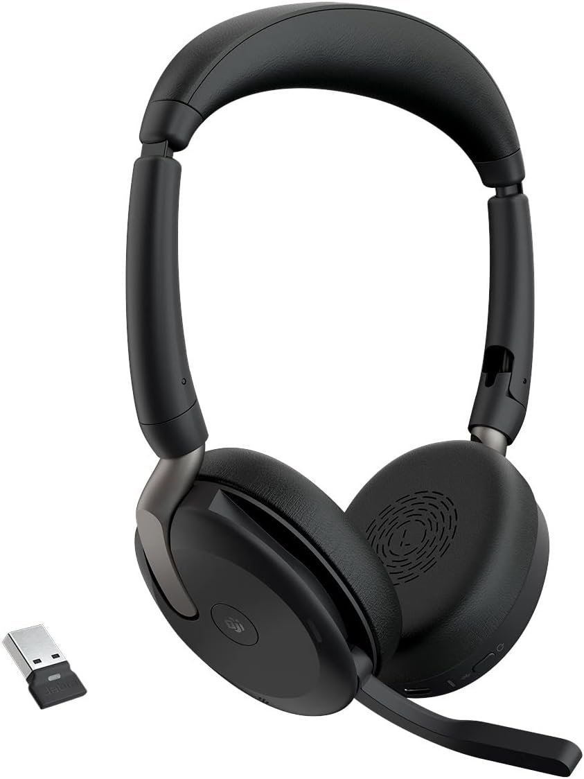 Jabra Evolve2 65 Flex Wireless Stereo Headset with Hybrid ANC