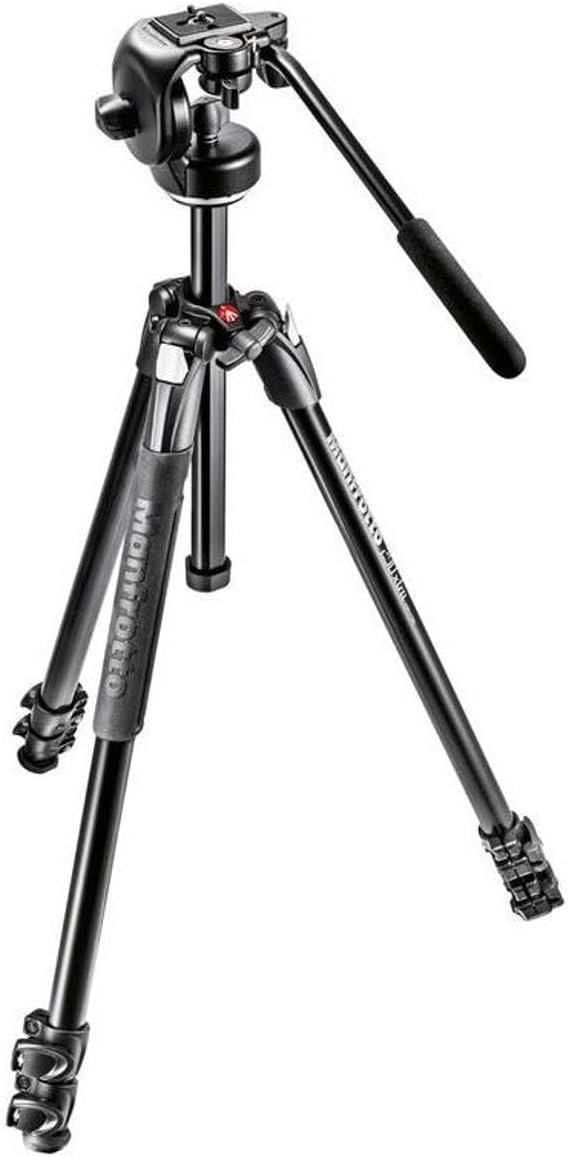 Manfrotto 290 Xtra Aluminum 3-Section Tripod Kit with Fluid Video Head