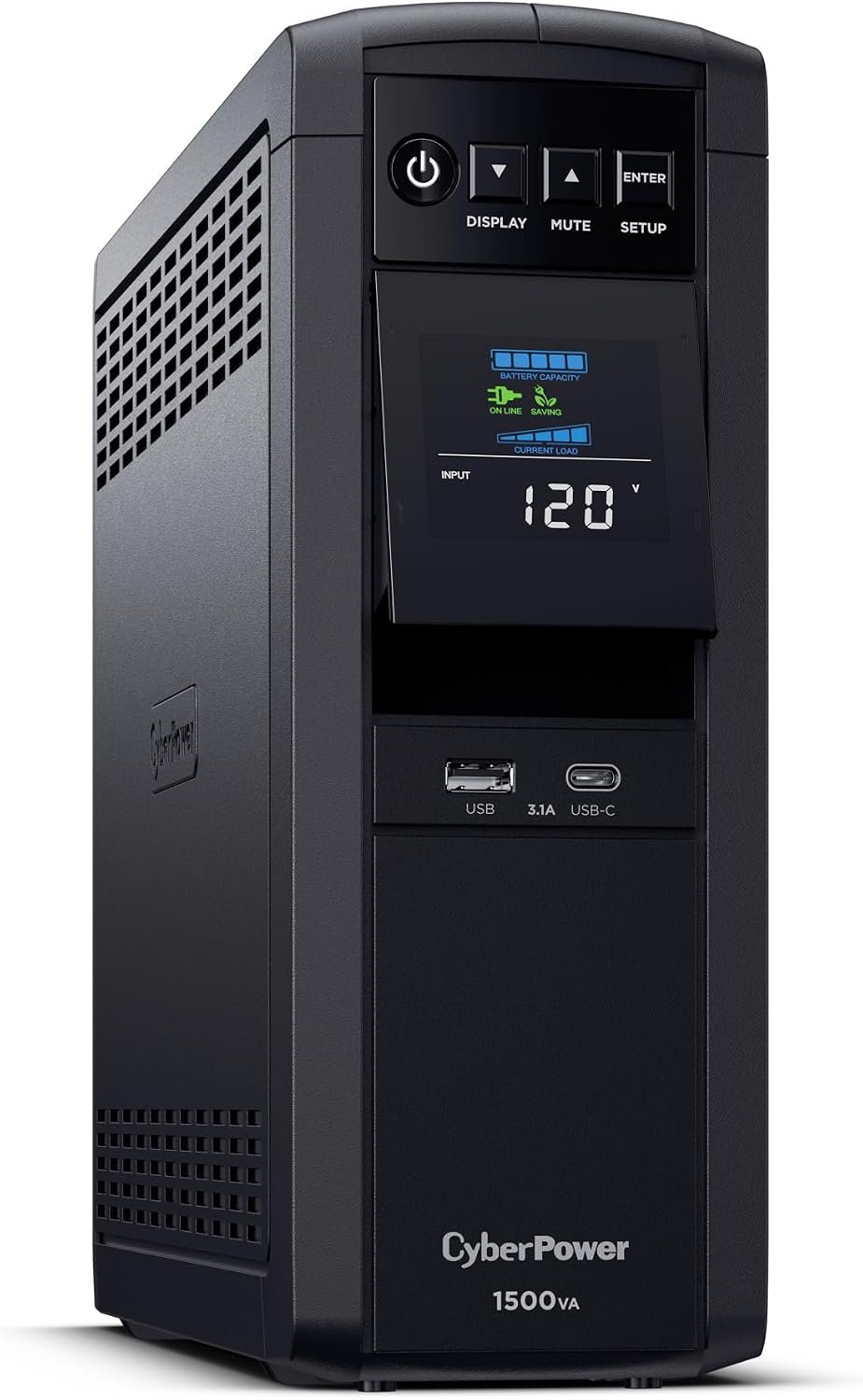 CyberPower CP1500PFCLCD PFC Sine Wave UPS Battery Backup, 1500VA/1000W