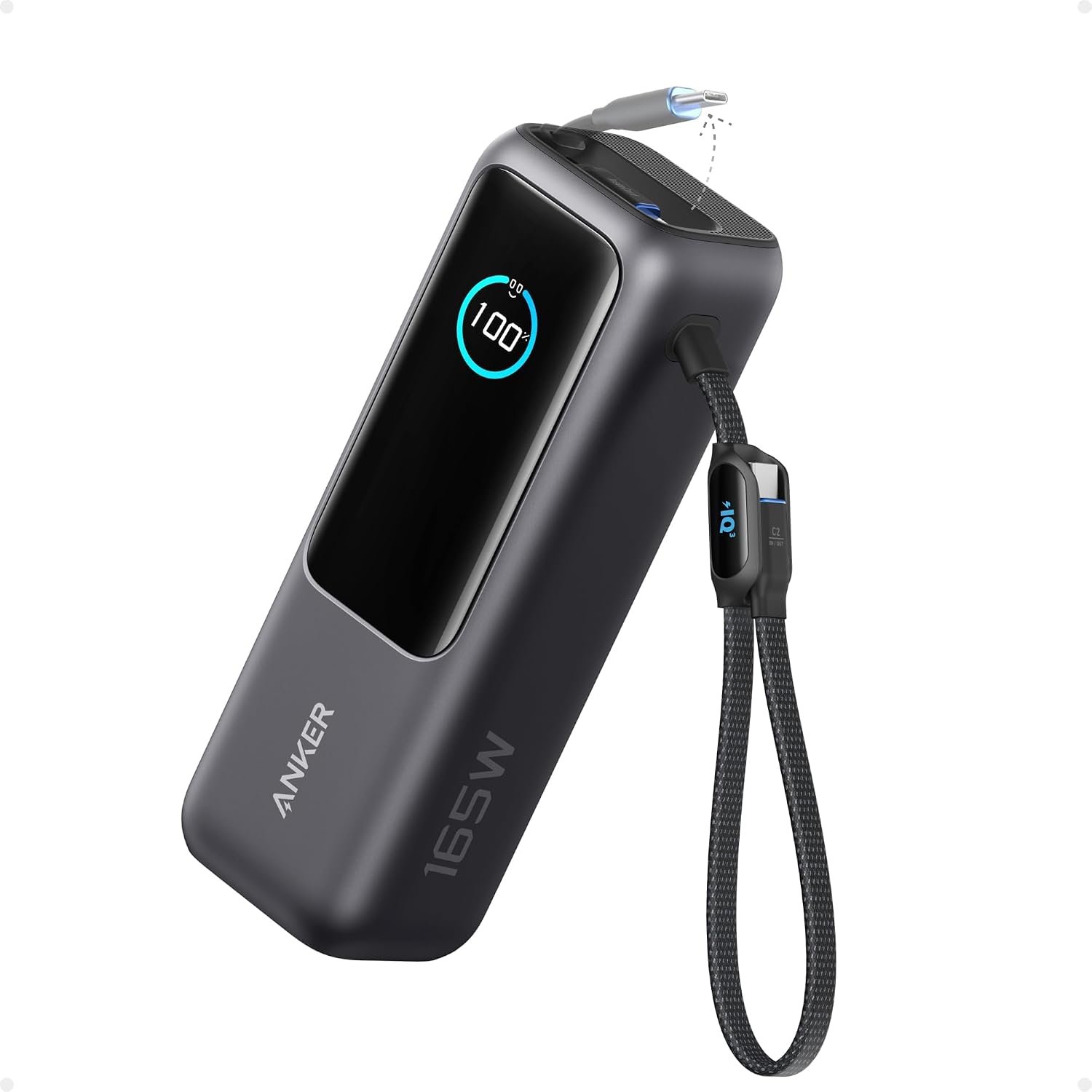 Anker Laptop Power Bank, 25,000mAh, 165W Total Output, 3 USB-C Ports
