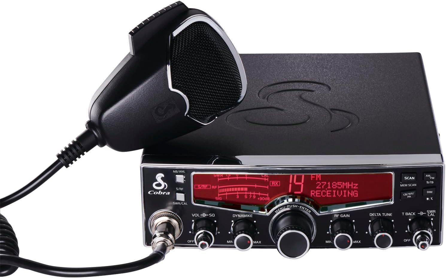 Cobra 29LX AM/FM Professional CB Radio with NOAA Weather Channels, Black