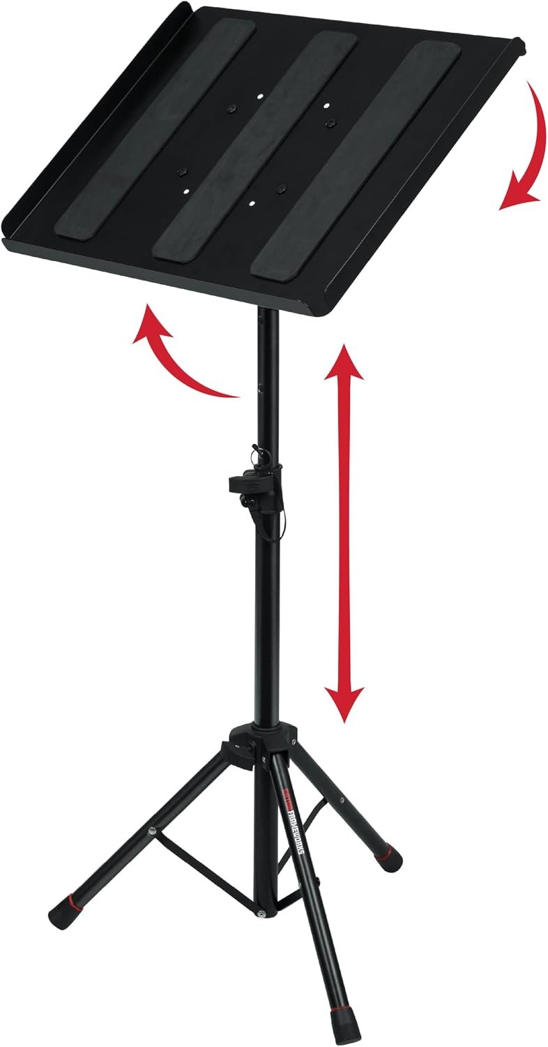 Gator Frameworks Adjustable Multi-Media Gear Stand with VESA Brackets
