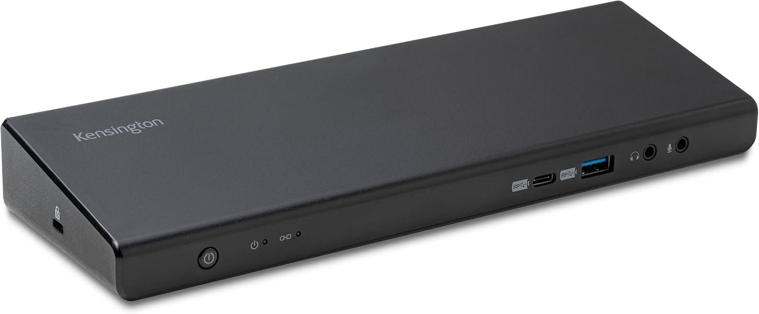 Kensington SD4750P USB-C DisplayLink Docking Station, Dual 4K