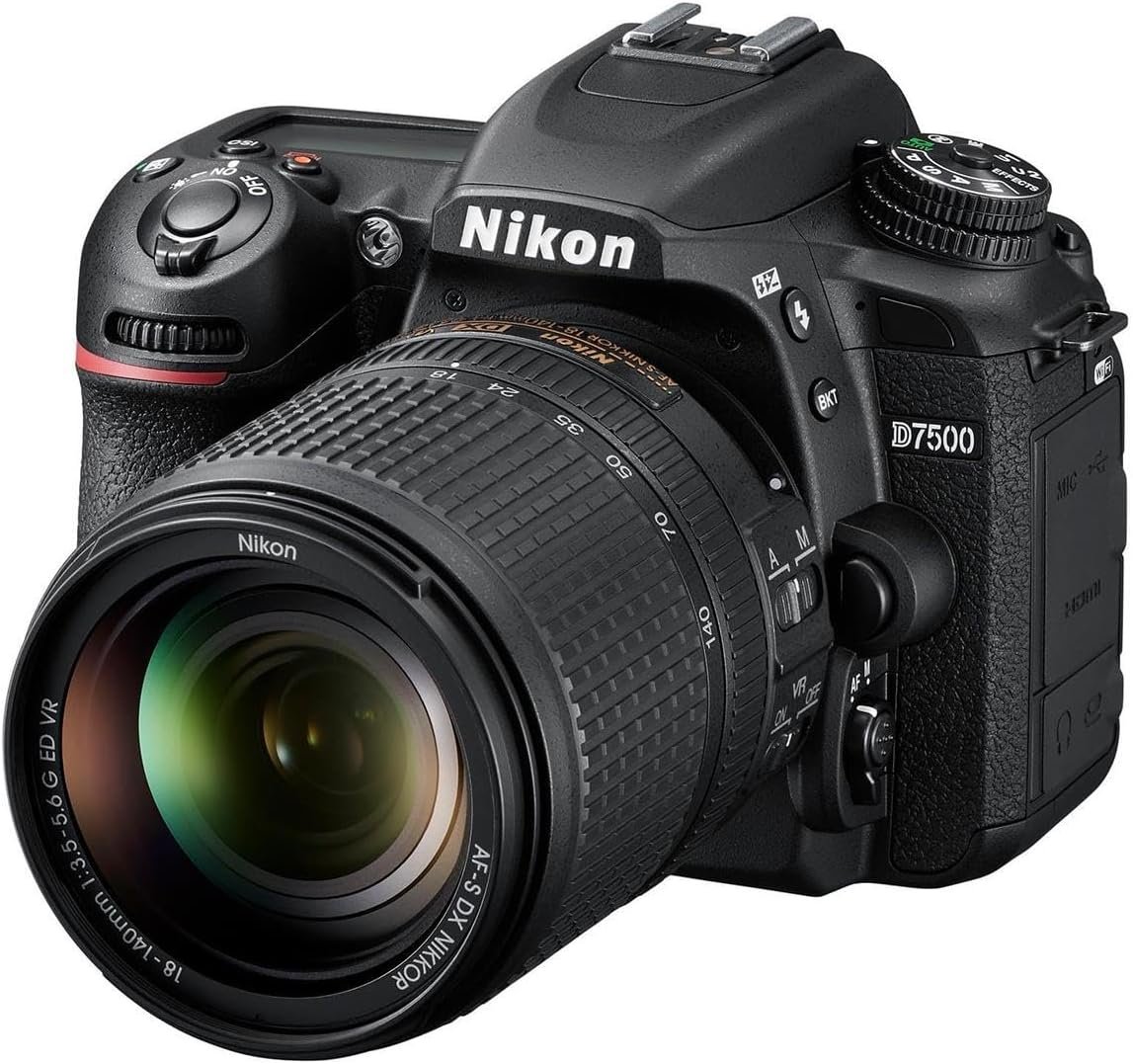 Nikon D7500 20.9MP DSLR Camera with AF-S DX NIKKOR 18-140mm VR Lens