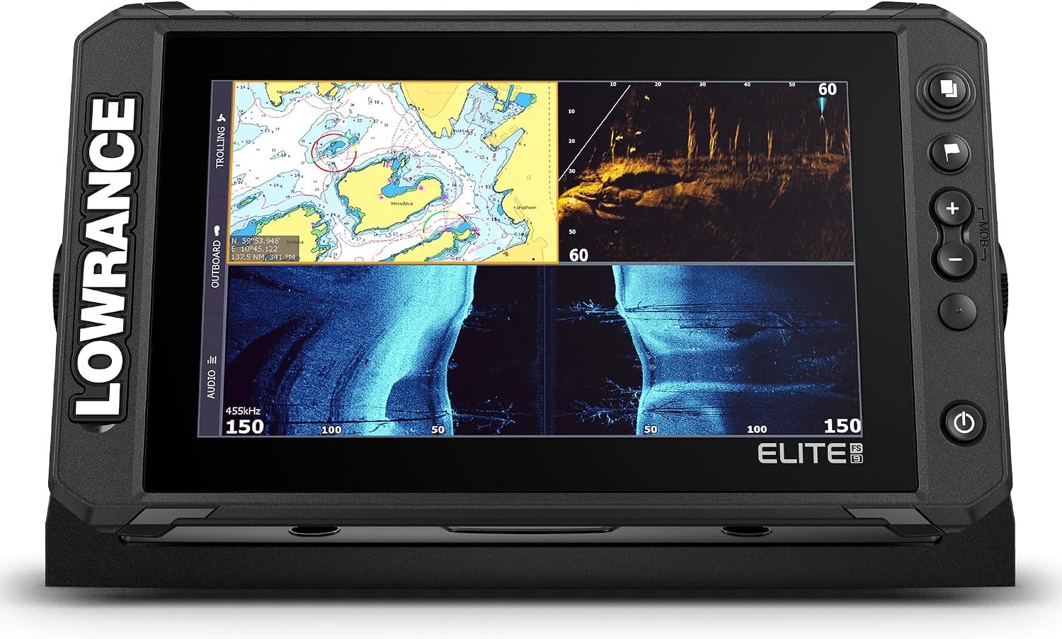 Lowrance Elite FS Fish Finder/Chartplotter with Preloaded C-MAP Charts