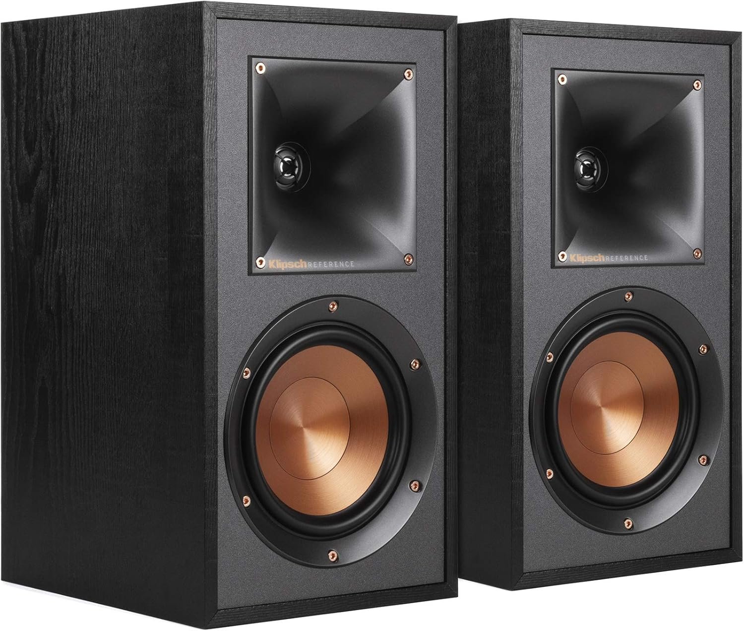 Klipsch R-51M Bookshelf Speakers – Pair, Black